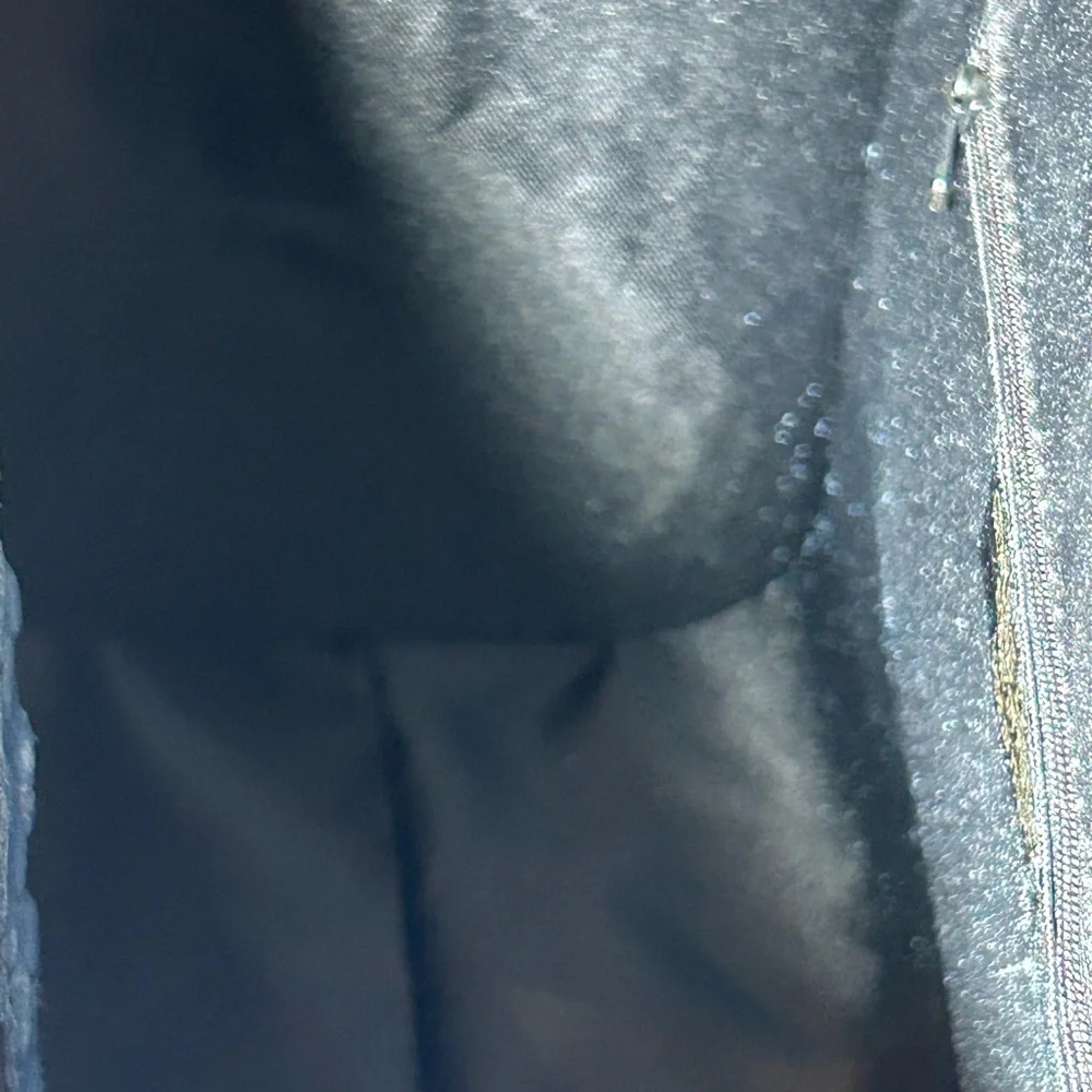 Borse in Pelle Blue Croc-Embossed Suede & Leather Bag Approx. 12” x 10” x 4” NWT - Picture 12 of 15